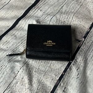 Coach Black Saffiano Leather Wallet